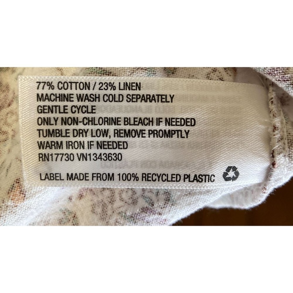 Nwt Universal Thread Size Large Green Floral Cott… - image 7